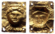 Gold, plaque, 17 x 14 mm, 0,15 g
