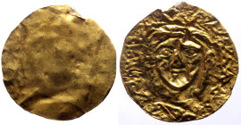 Gold, plaque, 37 mm, 3,90 g