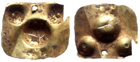 Gold, plaque, 21 mm x 18 mm, 0,61 g
