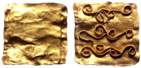 Gold, plaque, 17 x 15 mm, 0,74 g
