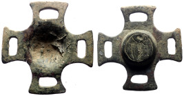Byzantine cross, bronze, 66 x 66 mm, 55 g