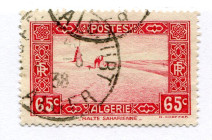 Algieria 1936 , 65 c., „Haute Saharienne”, stamped, out of set (1/27), Michel 103/29