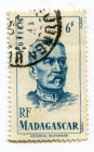 French Madagaskar 1946, 6 F., „General Duchesne”, stamped, out of set (1/19), Michel 349/4