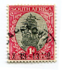 South Africa 1936 1d, „Sailing ship”, stamped. Michel (-)