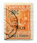 Sao Tome / Principe, 1925, 30c „Marquez de Pombal”, stamped, overprinted, (outr of set 1/3), Michel Z1/3