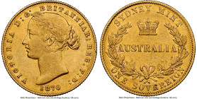 Victoria gold Sovereign 1870-SYDNEY XF45 NGC, Sydney mint, KM4, Marsh-A375. HID09801242017 © 2024 Heritage Auctions | All Rights Reserved