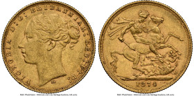 Victoria gold "St. George" Sovereign 1874-M AU55 NGC, Melbourne mint, KM7, S-3857. HID09801242017 © 2024 Heritage Auctions | All Rights Reserved