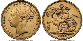Victoria gold "St. George" Sovereign 1875-S AU55 NGC, Sydney mint, KM7. HID09801242017 © 2024 Heritage Auctions | All Rights Reserved
