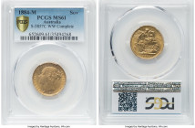 Victoria gold "St. George" Sovereign 1884-M MS61 PCGS, Sydney mint, KM7, S-3857C. WW Complete on truncation. HID09801242017 © 2024 Heritage Auctions |...