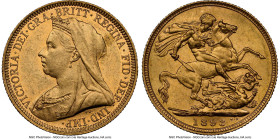 Victoria gold "Veiled Head" Sovereign 1893-S MS61 NGC, Sydney mint, KM13, S-3877. HID09801242017 © 2024 Heritage Auctions | All Rights Reserved