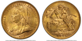 Victoria gold Sovereign 1894-M MS63 PCGS, Melbourne mint, KM13, S-3875. HID09801242017 © 2024 Heritage Auctions | All Rights Reserved
