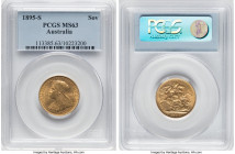 Victoria gold Sovereign 1895-S MS63 PCGS, Sydney mint, KM13, S-3877. HID09801242017 © 2024 Heritage Auctions | All Rights Reserved