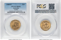 Victoria gold Sovereign 1900-P MS63 PCGS, Perth mint, KM13, S-3876. HID09801242017 © 2024 Heritage Auctions | All Rights Reserved