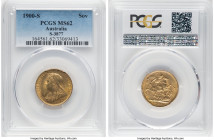 Victoria gold Sovereign 1900-S MS62 PCGS, Sydney mint, KM13, S-3877. HID09801242017 © 2024 Heritage Auctions | All Rights Reserved