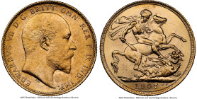 Edward VII gold Sovereign 1907-M MS63 NGC, Melbourne mint, KM15, S-3971. HID09801242017 © 2024 Heritage Auctions | All Rights Reserved