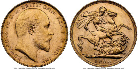 Edward VII gold Sovereign 1908-P MS62 NGC, Perth mint, KM15, S-3972. HID09801242017 © 2024 Heritage Auctions | All Rights Reserved
