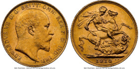 Edward VII gold Sovereign 1910-M MS61 NGC, Melbourne mint, KM15, S-3971. HID09801242017 © 2024 Heritage Auctions | All Rights Reserved