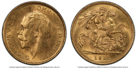 George V gold 1/2 Sovereign 1915-S MS64 PCGS, Sydney mint, KM28, S-4009. HID09801242017 © 2024 Heritage Auctions | All Rights Reserved
