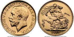George V gold Sovereign 1911-S MS62 NGC, Sydney mint, KM29, S-4003. HID09801242017 © 2024 Heritage Auctions | All Rights Reserved