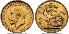 George V gold Sovereign 1919-S MS62 NGC, Sydney mint, KM29, S-4003. HID09801242017 © 2024 Heritage Auctions | All Rights Reserved