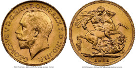 George V gold Sovereign 1911-C MS63 NGC, Ottawa mint, KM20, S-3997. First date of type. HID09801242017 © 2024 Heritage Auctions | All Rights Reserved