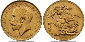 George V gold Sovereign 1917-C MS61 NGC, Ottawa mint, KM20, S-3997. HID09801242017 © 2024 Heritage Auctions | All Rights Reserved
