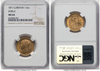 Victoria gold "Shield" Sovereign 1871 MS64 NGC, KM736.2, S-3853B. Die #27. A well-struck example with confident luster. HID09801242017 © 2024 Heritage...