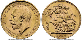 George V gold Sovereign 1927-SA MS65 NGC, Pretoria mint, KM21, S-4004. An eye-appealing Gem with blazing luster cascading throughout. HID09801242017 ©...