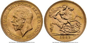 George V gold Sovereign 1931-SA MS63 NGC, Pretoria mint, KM-A22, S-4005. HID09801242017 © 2024 Heritage Auctions | All Rights Reserved