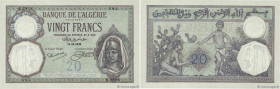 Country : ALGERIA 
Face Value : 20 Francs 
Date : 11 octobre 1928 
Period/Province/Bank : Banque d'Algérie 
Catalogue reference : P.78b 
Alphabet - si...