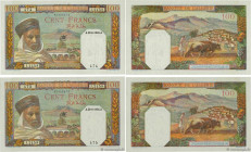 Country : ALGERIA 
Face Value : 100 Francs Consécutifs 
Date : 20 juin 1945 
Period/Province/Bank : Banque de l'Algérie 
Catalogue reference : P.85 
A...