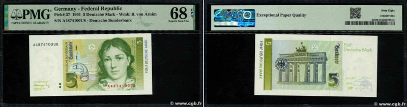 Country : GERMAN FEDERAL REPUBLIC 
Face Value : 5 Deutsche Mark 
Date : 01 août ...