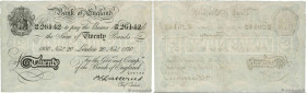 Country : ENGLAND 
Face Value : 20 Pounds Faux 
Date : 20 novembre 1930 
Period/Province/Bank : Bank of England 
French City : Londres 
Catalogue refe...