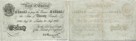 Country : ENGLAND 
Face Value : 20 Pounds Faux 
Date : 20 août 1936 
Period/Province/Bank : Bank of England 
French City : Londres 
Catalogue referenc...