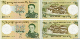 Country : BHUTAN 
Face Value : 20 Ngultrum Remplacement 
Date : 2006 
Period/Province/Bank : Royal Monetary Authority of Bhutan 
Catalogue reference :...