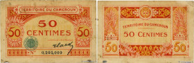 Country : CAMEROON 
Face Value : 50 Centimes 
Date : (1922) 
Period/Province/Bank : Mandat Français, émission de nécessité 
Catalogue reference : P.4 ...