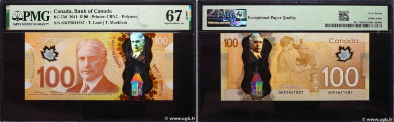 Country : CANADA 
Face Value : 100 Dollars 
Date : 2011 
Period/Province/Bank : ...