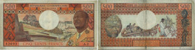 Country : CENTRAL AFRICAN REPUBLIC 
Face Value : 500 Francs 
Date : (1974) 
Period/Province/Bank : B.E.A.C. 
Department : République Centrafricaine 
C...