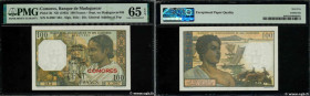 Country : COMOROS 
Face Value : 100 Francs 
Date : (1960) 
Period/Province/Bank : Banque de Madagascar et des Comores 
Catalogue reference : P.3b2 
Ad...