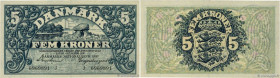 Country : DENMARK 
Face Value : 5 Kroner 
Date : 1942 
Period/Province/Bank : Danmarks Nationalbank 
Catalogue reference : P.30h 
Alphabet - signature...