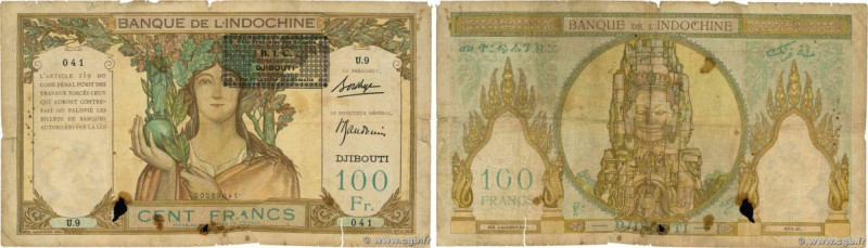 Country : DJIBOUTI 
Face Value : 100 Francs 
Date : (1943) 
Period/Province/Bank...