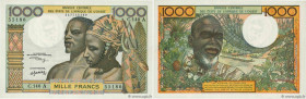 Country : WEST AFRICAN STATES 
Face Value : 1000 Francs 
Date : (1973-1974) 
Period/Province/Bank : B.C.E.A.O. 
Department : Côte d'Ivoire 
Catalogue ...