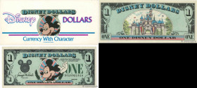 Country : UNITED STATES OF AMERICA 
Face Value : 1 Disney dollar 
Date : 1989 
Period/Province/Bank : Fantaisie 
Alphabet - signatures - series : D016...
