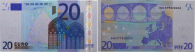 Country : EUROPA 
Face Value : 20 Euro 
Date : 2002 
Period/Province/Bank : BCE 
Department : Espagne 
Catalogue reference : P.3v 
Alphabet - signatur...