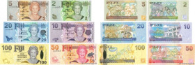 Country : FIJI 
Face Value : 2 à 100 Dollars Lot 
Date : (2007-2011) 
Period/Province/Bank : Reserve Bank of Fiji 
Catalogue reference : P.109 à 114 
...