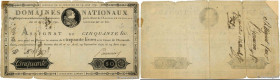 Country : FRANCE 
Face Value : 50 Livres Faux 
Date : 19 juin 1791 
Period/Province/Bank : Assignats 
Catalogue reference : Ass.13a 
Alphabet - signat...