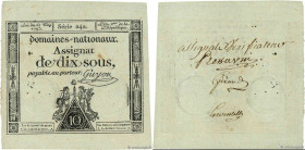 Country : FRANCE 
Face Value : 10 Sous Vérificateur 
Date : 23 mai 1793 
Period/Province/Bank : Assignats 
Catalogue reference : Ass.40v 
Alphabet - s...