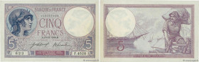 Country : FRANCE 
Face Value : 5 Francs FEMME CASQUÉE 
Date : 19 novembre 1918 
Period/Province/Bank : Banque de France, XXe siècle 
Catalogue referen...