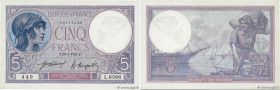 Country : FRANCE 
Face Value : 5 Francs FEMME CASQUÉE 
Date : 26 janvier 1921 
Period/Province/Bank : Banque de France, XXe siècle 
Catalogue referenc...