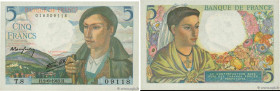 Country : FRANCE 
Face Value : 5 Francs BERGER 
Date : 02 juin 1943 
Period/Province/Bank : Banque de France, XXe siècle 
Catalogue reference : F.05.0...